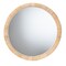 Baxton Studio Bella Modern Bohemian Natural Brown Mahognay Wood and Natural Rattan Round Mirror 226-13098-ZORO - alternate 1